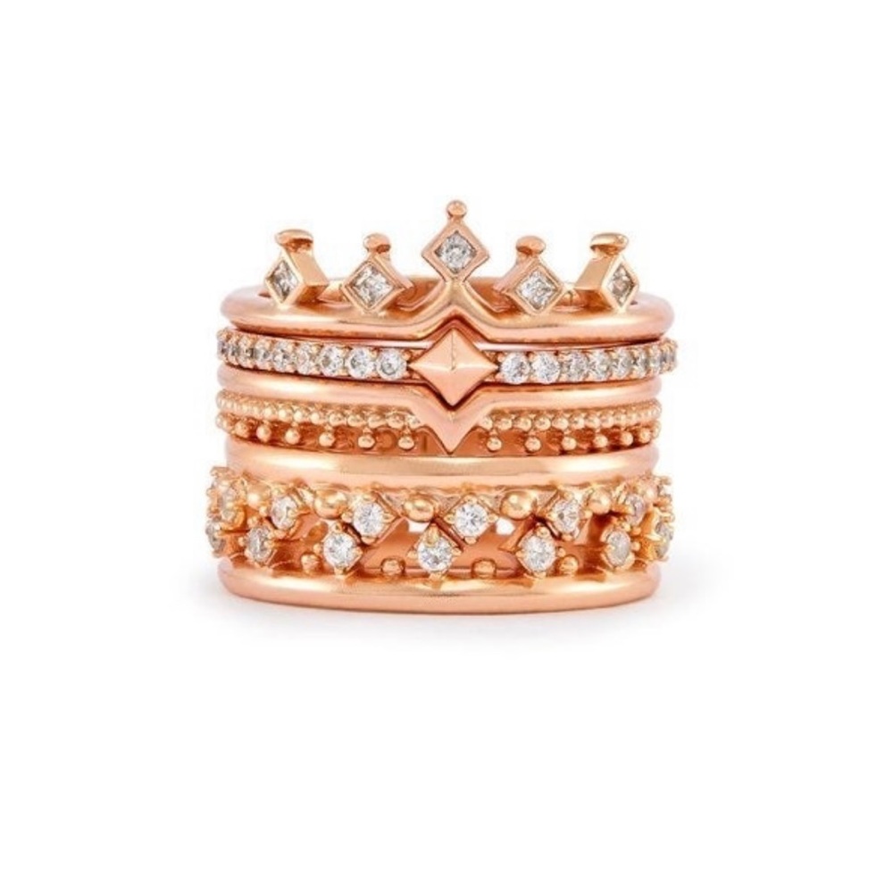 Kendra Scott Violette Stackable Rings Rose Gold